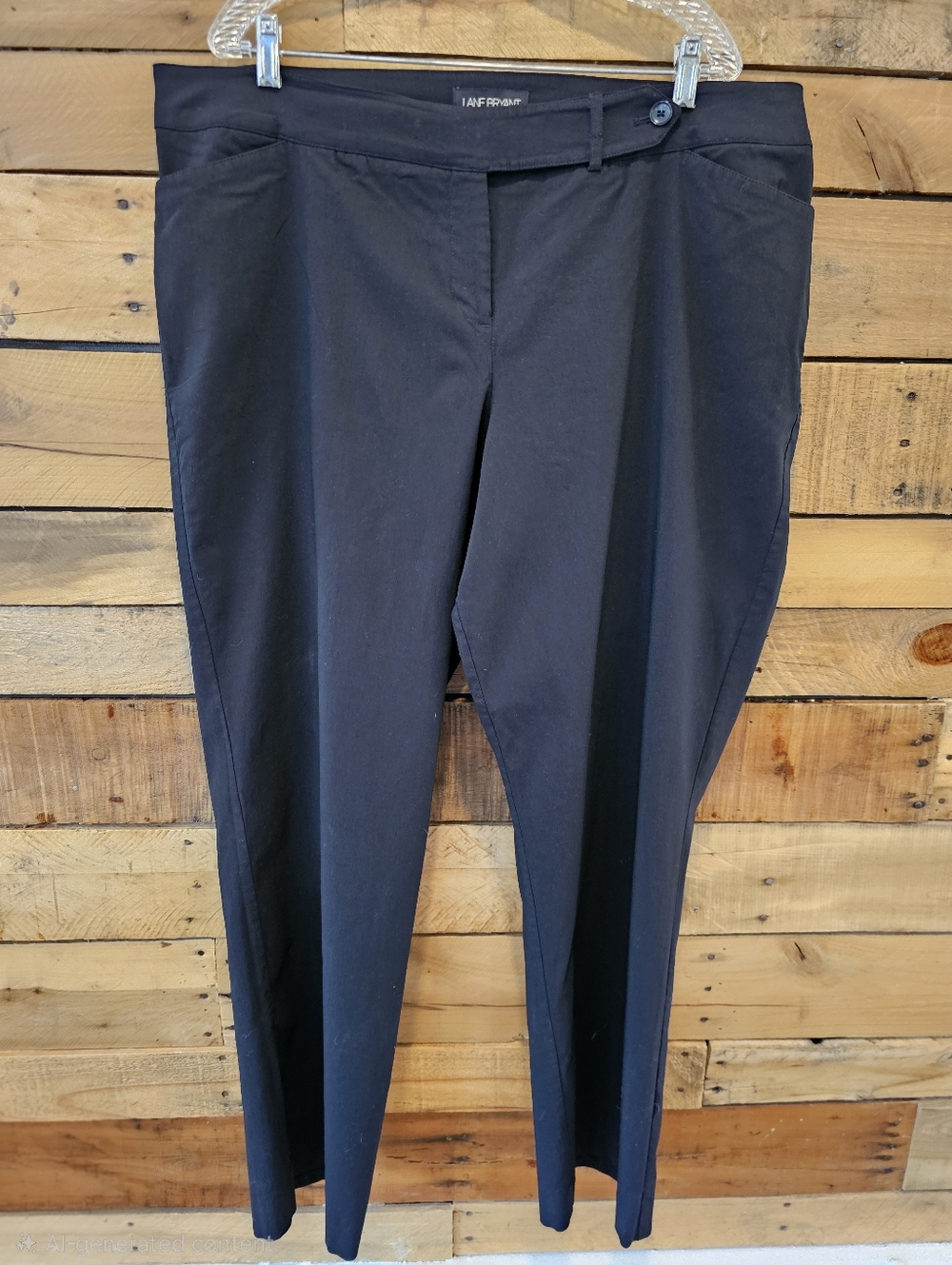 Plus Size Lane Bryant Black Stretch Bootcut Chinos Size 20 🔺️Average